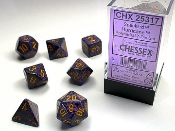SPECKLED 7-DIE SET HURRICANE | L.A. Mood Comics and Games