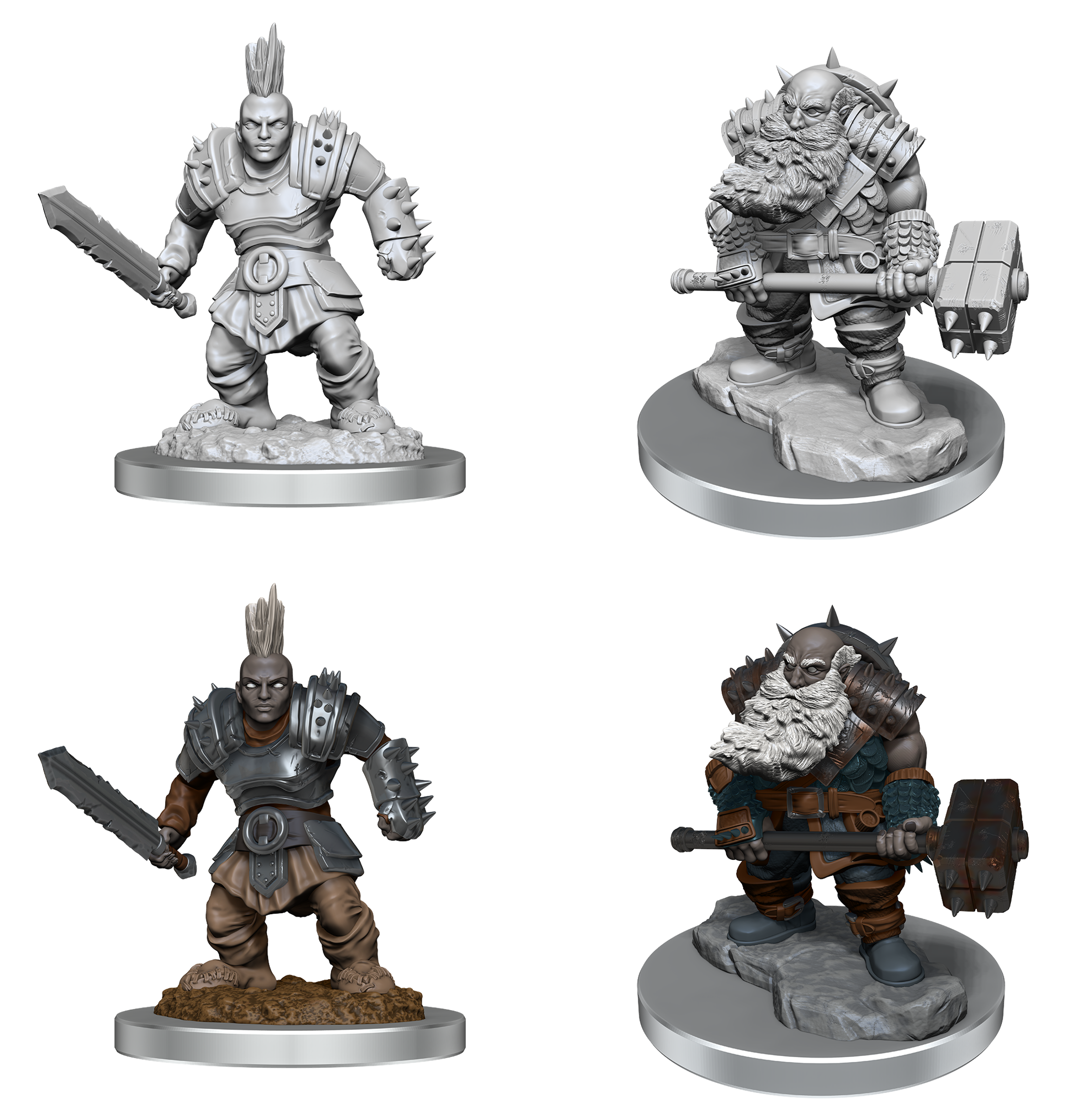 D&D Nolzur's Marvelous Unpainted Miniatures: Wave 18 - Duergar Fighters | L.A. Mood Comics and Games