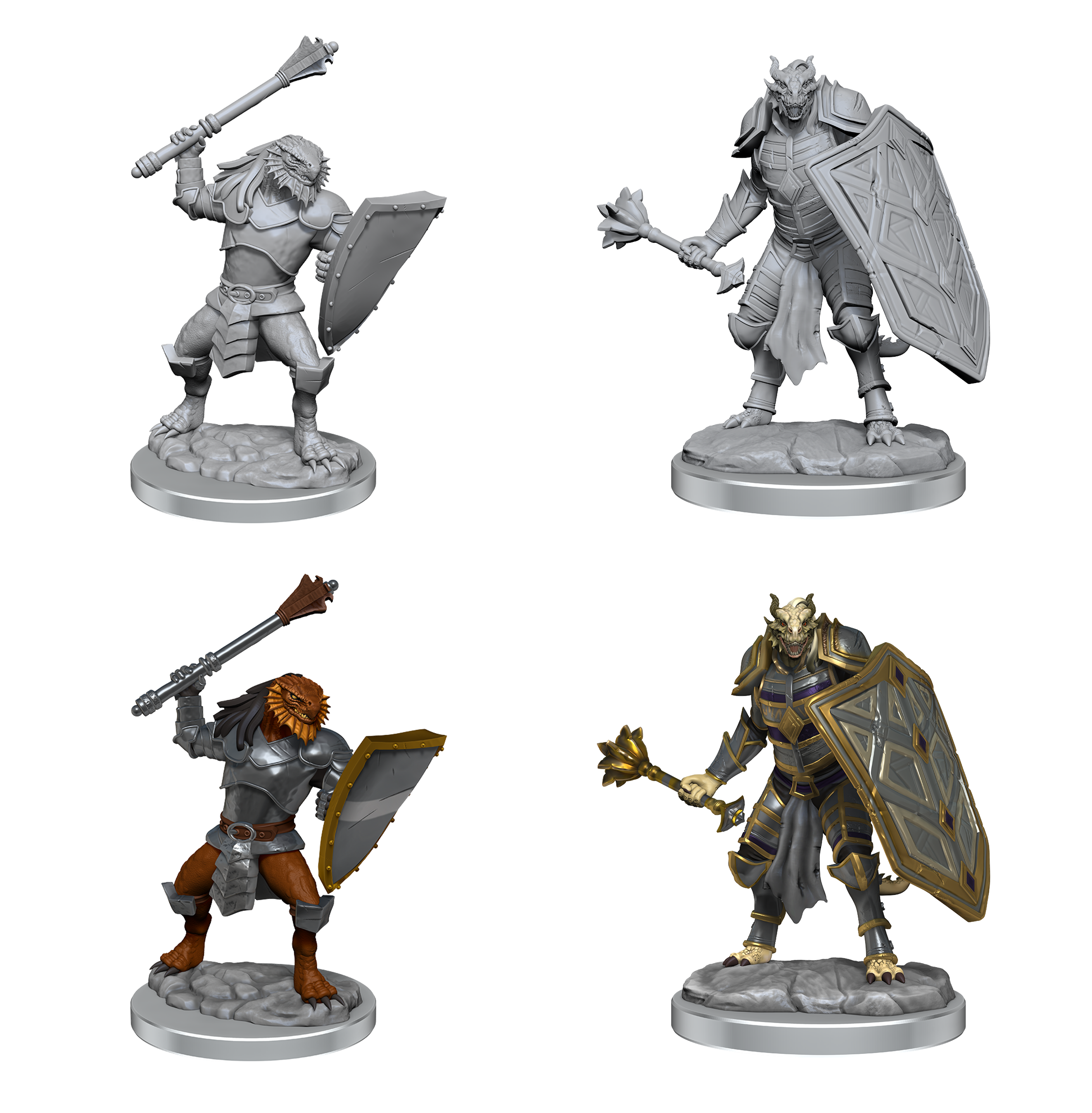 D&D Nolzur's Marvelous Unpainted Miniatures: Wave 18 - Dragonborn Clerics | L.A. Mood Comics and Games