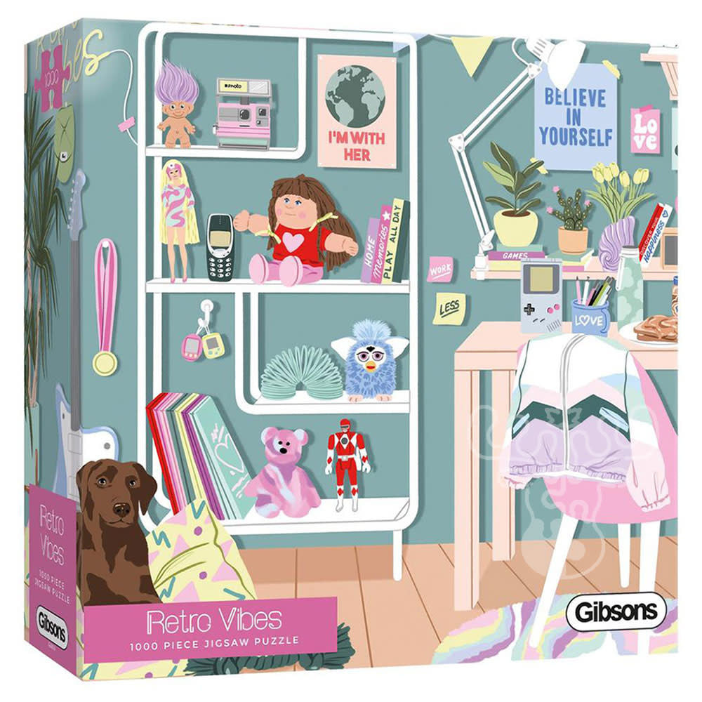 Retro Vibes Puzzle (1000pc) | L.A. Mood Comics and Games