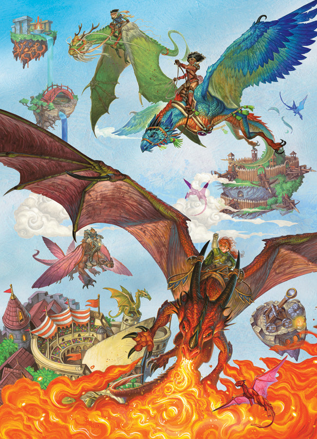 Puzzle 350 Dragon Flight (Family Pieces) | L.A. Mood Comics and Games