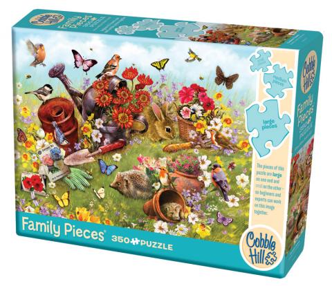 Puzzle 350 Garden Scene (Family Pieces) | L.A. Mood Comics and Games