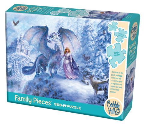 Puzzle 350 Ice Dragon (Family Pieces) | L.A. Mood Comics and Games