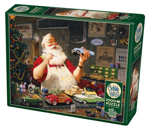 Puzzle 1000pc Santa Painting Cars | L.A. Mood Comics and Games