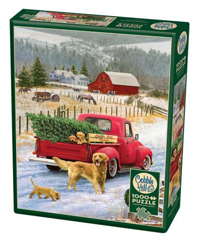 Puzzle: 1000 - Christmas On The Farm | L.A. Mood Comics and Games