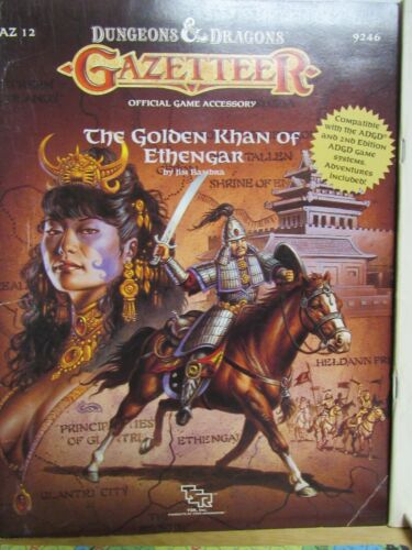 Dungeons & Dragons The Golden Khan of Ethengar Gazetteer TSR 9246 Used | L.A. Mood Comics and Games