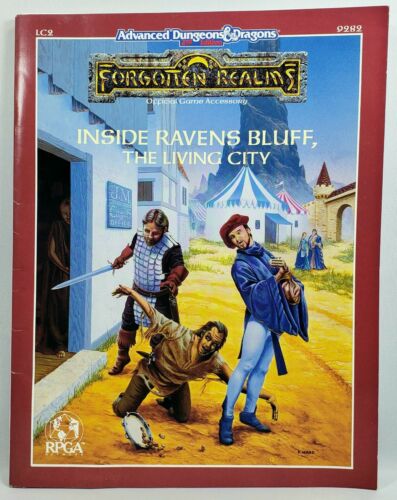 AD&D INSIDE RAVEN'S BLUFF: THE LIVING CITY LC2 Forgotten Realms Book 9282 TSR | L.A. Mood Comics and Games