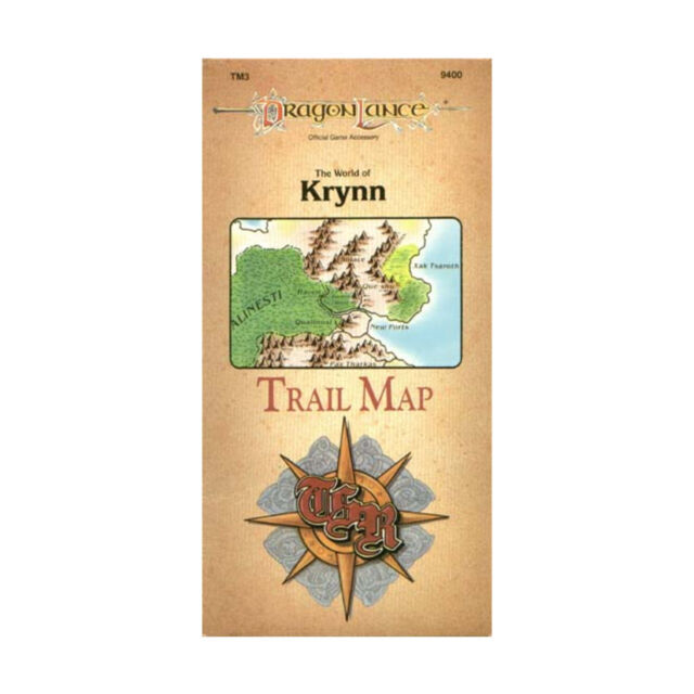 AD&D 2nd Ed. - Dragon Lance: The World of Krynn Trail Map (USED) | L.A. Mood Comics and Games