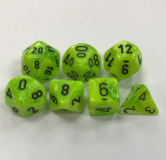 Chessex: Polyhedral Vortex™ Dice sets (7pc) | L.A. Mood Comics and Games