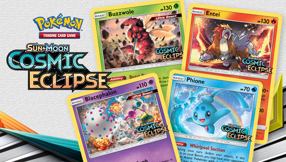 Pokémon TCG: Sun & Moon—Cosmic Eclipse Build & Battle | L.A. Mood Comics and Games