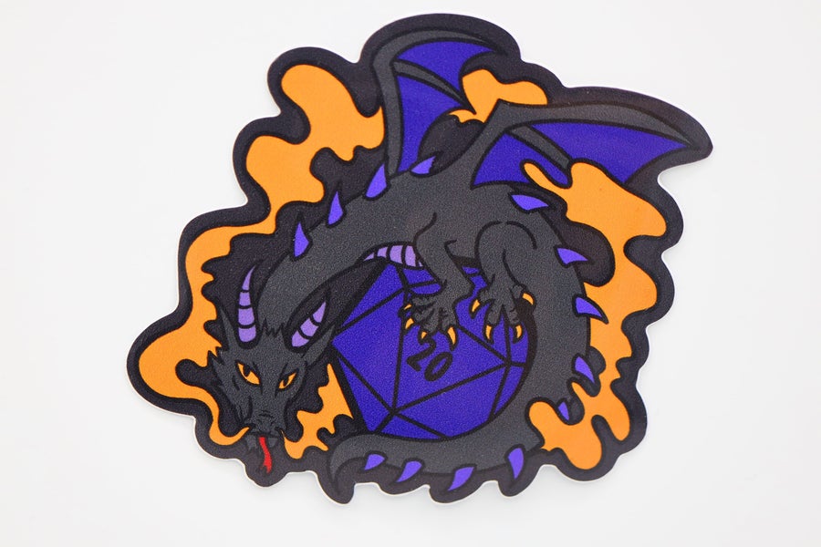 Dice Dragon Sticker: Smoke | L.A. Mood Comics and Games