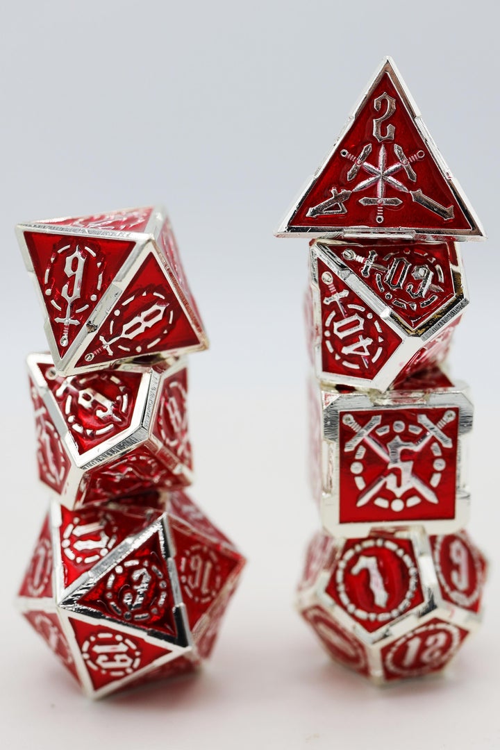 SWORD OF HEARTS RPG METAL DICE SET | L.A. Mood Comics and Games