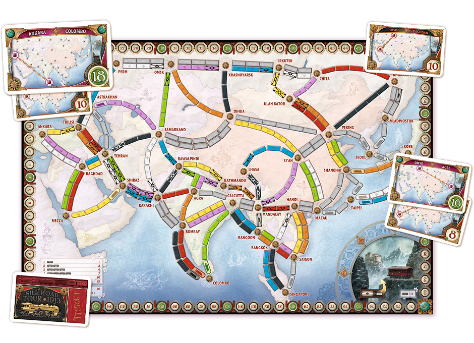 Ticket to Ride Map Collection Volume 1 Asia | L.A. Mood Comics and Games