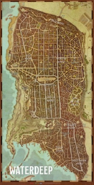 DUNGEONS & DRAGONS MAP SET WATERDEEP CITY | L.A. Mood Comics and Games